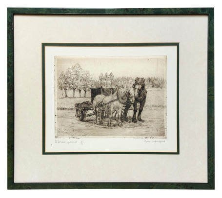 Gesigneerde ets van Romain Malfliet kopen