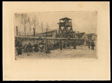 Grote ets van de Belgische kunstenaar Romain Malfliet