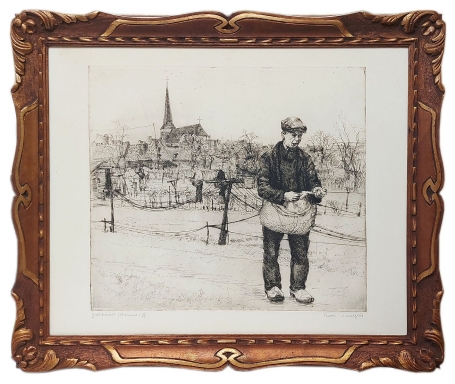 Grote ets van de Belgische kunstenaar Romain Malfliet kopen