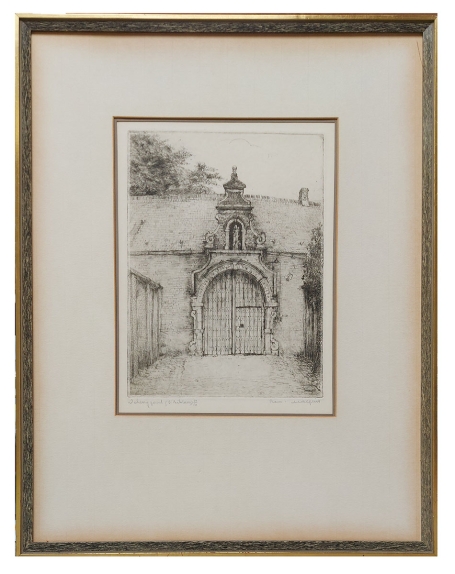 Gesigneerde ets van Romain Malfliet kopen