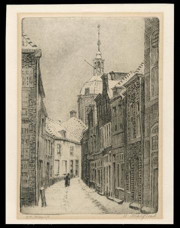 Gesigneerde ets van Romain Malfliet kopen