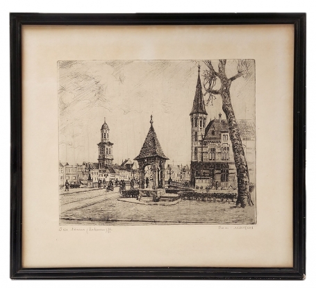 Een gesigneerde ets van Romain Malfliet kopen