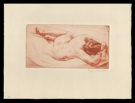 Gesigneerde ets van Romain Malfliet kopen