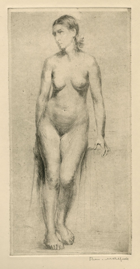 Gesigneerde ets van Romain Malfliet kopen