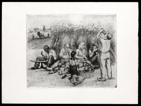 Gesigneerde ets van Romain Malfliet kopen