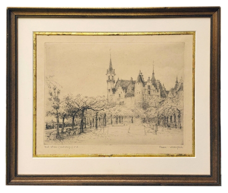 Gehandtekende ets van Romain Malfliet kopen