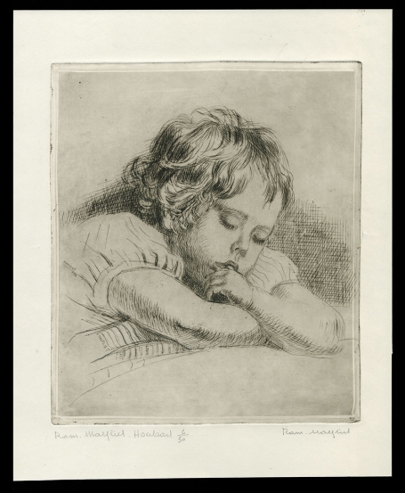 Gesigneerde ets van Romain Malfliet kopen