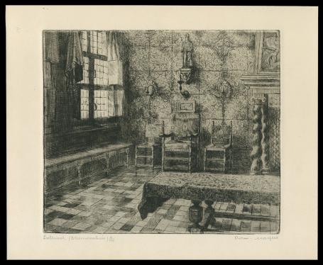 Gesigneerde ets van Romain Malfliet kopen