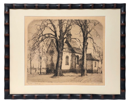 Gesigneerde ets van Romain Malfliet kopen