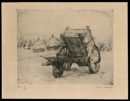 Gesigneerde ets van Romain Malfliet kopen