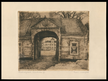 Ets van de Belgische etser Romain Malfliet