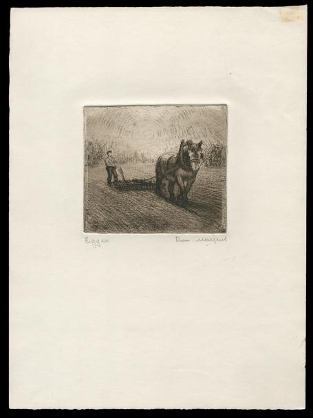 Gesigneerde ets van Romain Malfliet kopen