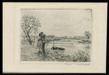 Koppeltje, ets van Romain Malfliet kopen