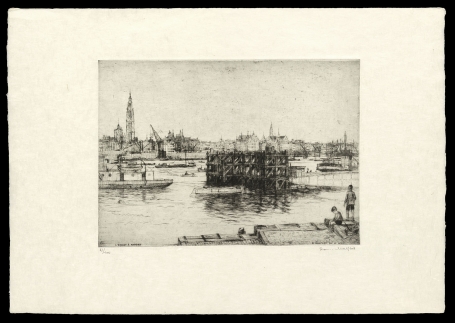 Gesigneerde ets van Romain Malfliet kopen