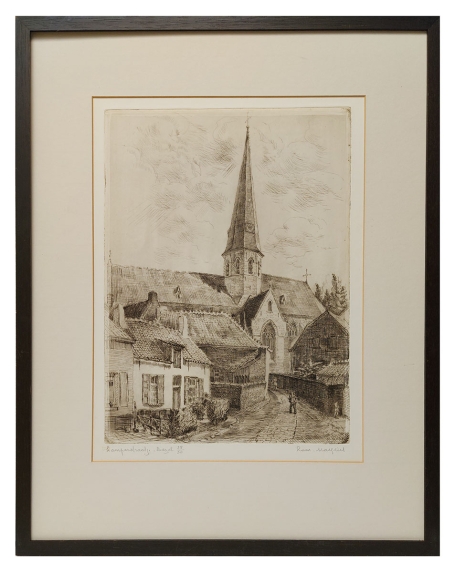 Gesigneerde ets van Romain Malfliet kopen