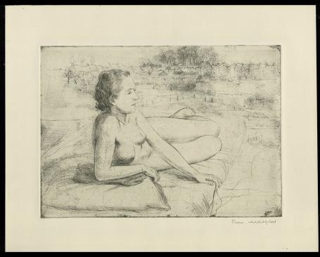 Gesigneerde ets van Romain Malfliet kopen