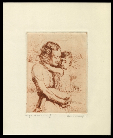 Gesigneerde ets van Romain Malfliet kopen