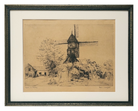 Gesigneerde ets van Romain Malfliet kopen