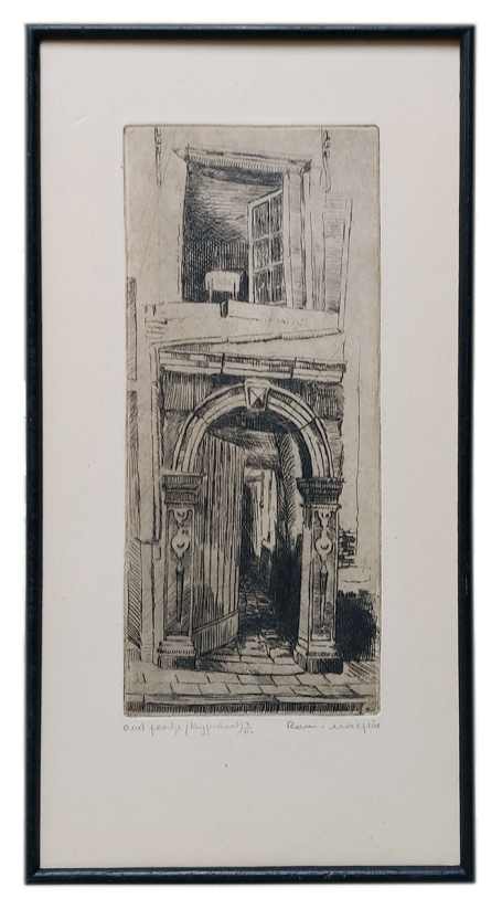 Gesigneerde ets van Romain Malfliet kopen