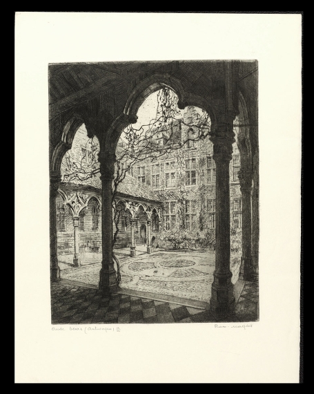 Gesigneerde ets van Romain Malfliet kopen