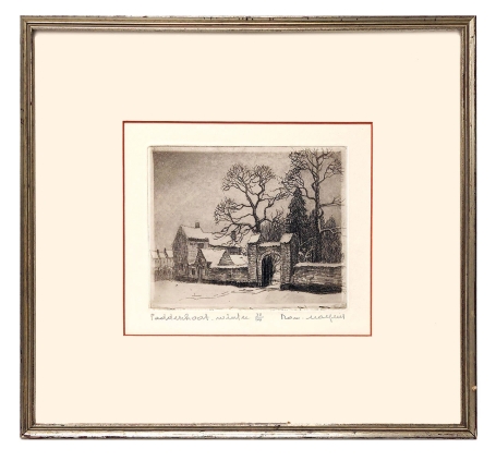 Gesigneerde ets van Romain Malfliet kopen