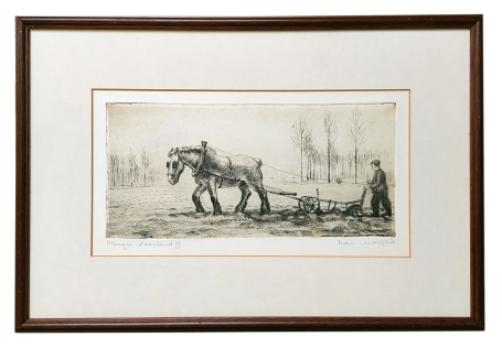 Gesigneerde en genummerde ets van Romain Malfliet kopen