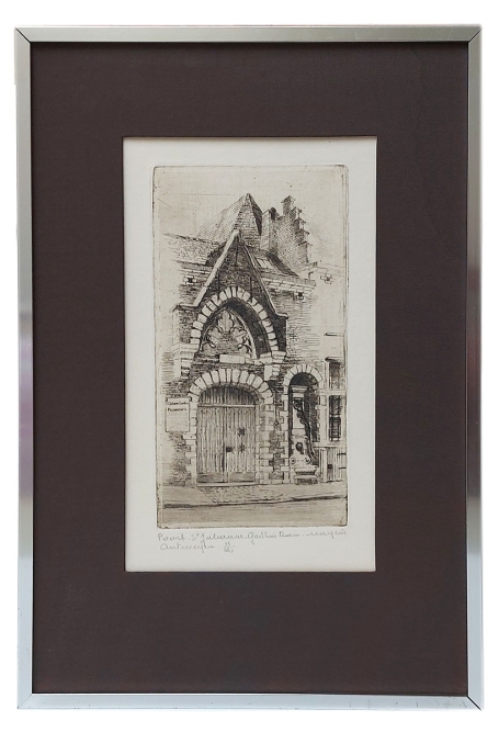 Gesigneerde ets van Romain Malfliet kopen