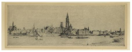 Gesigneerde ets van Romain Malfliet kopen