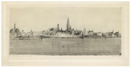 Gesigneerde ets van Romain Malfliet kopen