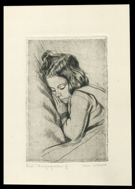 Gesigneerde burijngravure van Romain Malfliet kopen