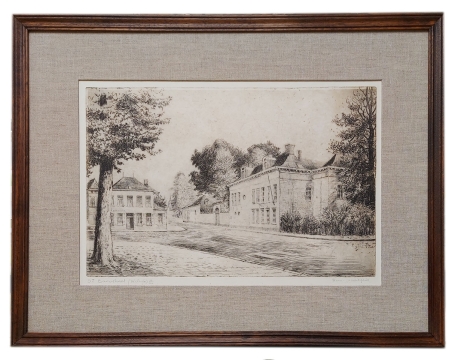 Gesigneerde ets van Romain Malfliet kopen