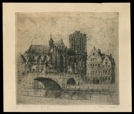 Ets van de St Michielskerk te Gent