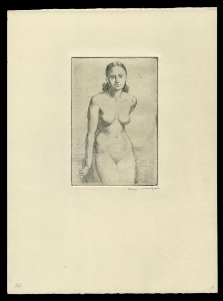 Gesigneerde ets van Romain Malfliet kopen