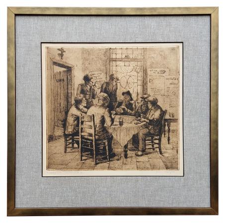 Gesigneerde ets van Romain Malfliet kopen