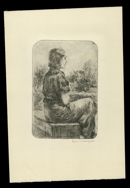 Gesigneerde ets van Romain Malfliet kopen