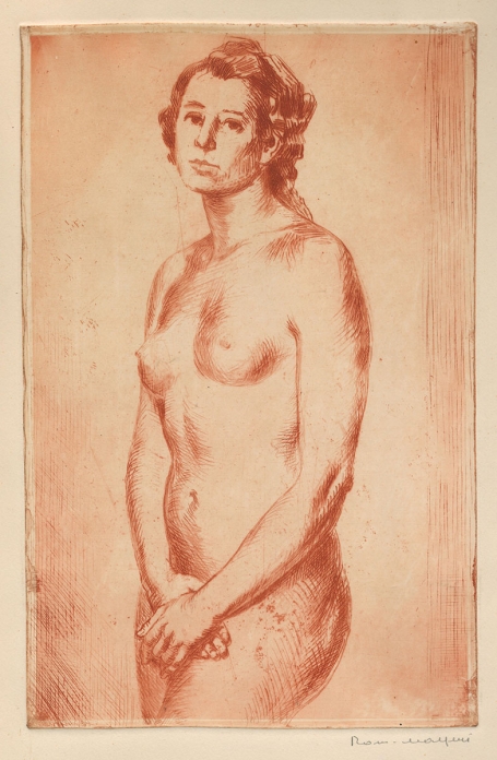 Naaktets van de Belgische etser Romain Malfliet