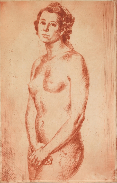 Belgische etser Romain Malfliet met een ets