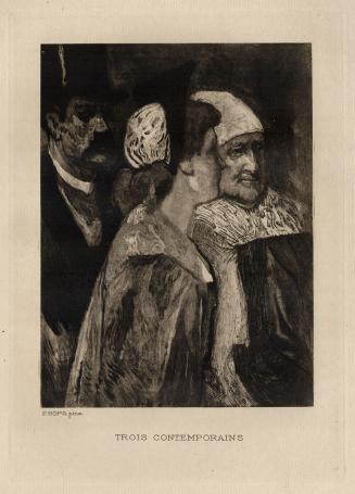 Félicien Rops met een heliogravure uit 1924