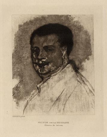 Félicien Rops met een heliogravure uit 1924