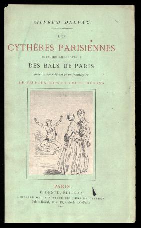 Félicien Rops met een ets uit 1864