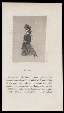 Félicien Rops met een ets uit 1864