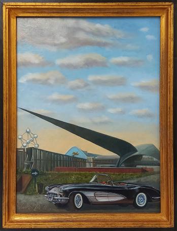 Olieverfschilderij van Expo 1958