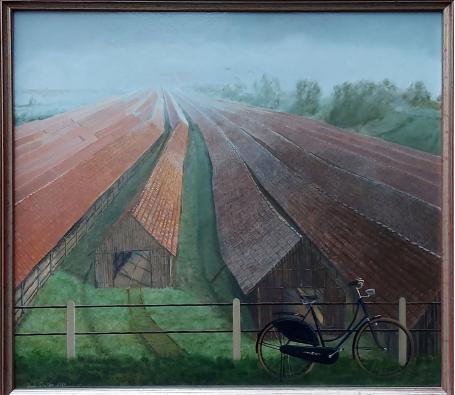Olieverfschilderij van 1987 van Boom