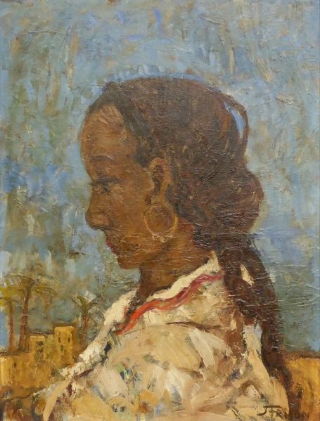 Olieverfschilderij van Jehan Frison, een Belgische kunstenaar