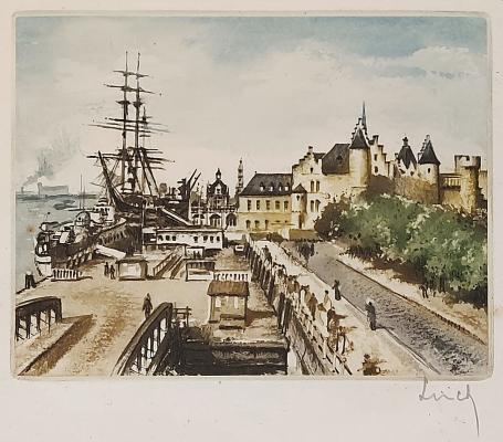 Ets van de Belgische graficus Edgard Schellinck