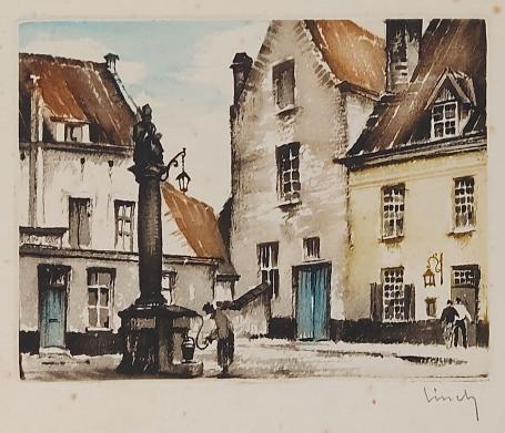 Ets van de Belgische graficus Edgard Schellinck