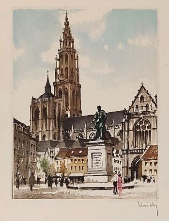 Grafiek van de Belgische graficus Edgard Schellinck