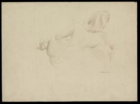 Naakttekening van de  Belgische kunstenaar Raphaël De Buck kopen