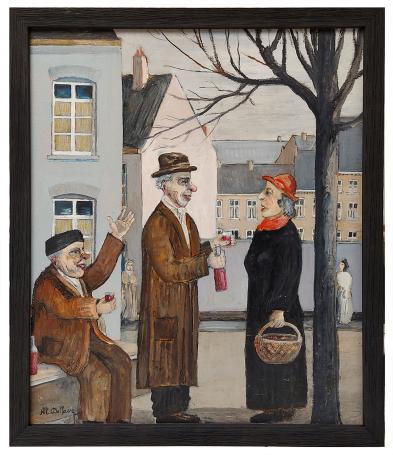 Schilderij van de kunstschilder Al. Delfosse