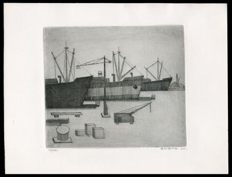 Droogdokken door  Mechelse kunstenaar Léon Smets